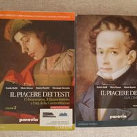 Libro "Il piacere dei testi" 2 + ed. Leopardi