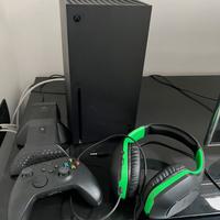 Xbox series X + joystick + cuffie