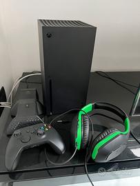 Xbox series X + joystick + cuffie