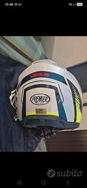 casco integrale con doppia visiera.tipo motocross