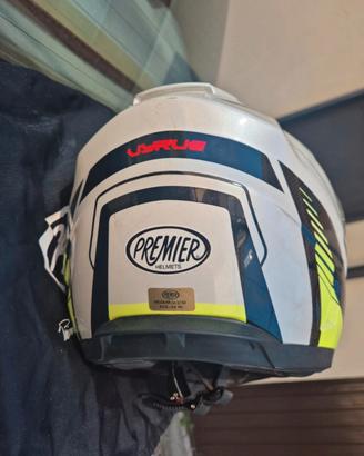 casco integrale con doppia visiera.tipo motocross