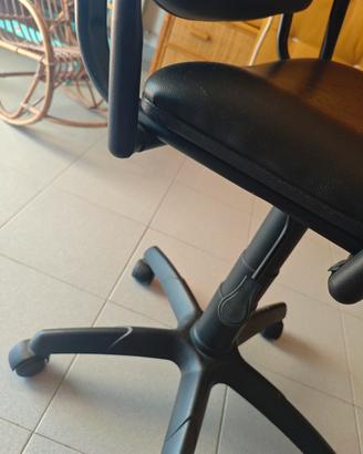 sedia da scrivania girevole regolabile altezza 