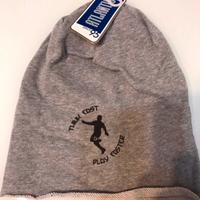 Cuffia cappello unisex Tg. Unica grigia calcio