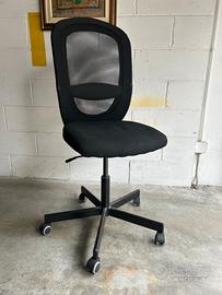 Sedia per ufficio Ikea, con ruote