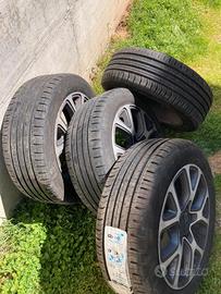 4 Cerchi Fiat 500 + 4 Pneumatici 215/55 R17 94V