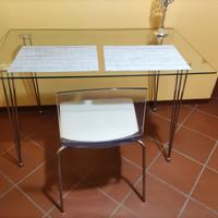Tavolo/Scrivania  in vetro spesso