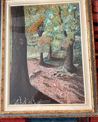 Quadro olio su tela  67x85 solo dipinto 50x70