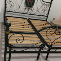 testiera letto più reti con doghe 