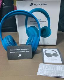 cuffie music Hero skidup azurre 