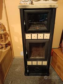 Stufa ceramica stuba con forno panna