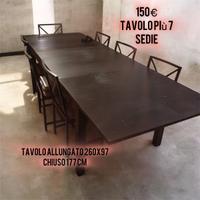 Tavolo +7 sedie
