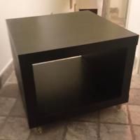 MOBILETTO  NERO CON RUOTE IKEA