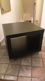 MOBILETTO  NERO CON RUOTE IKEA