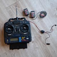 Radiocomando Hitec Flash 5 System X + 2 Ricev.