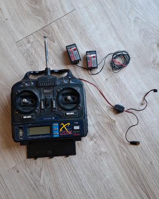 Radiocomando Hitec Flash 5 System X + 2 Ricev.