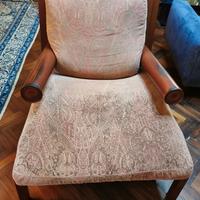 poltrona lunga in pelle anni 80