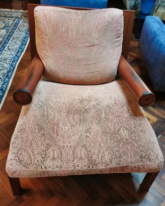 poltrona lunga in pelle anni 80