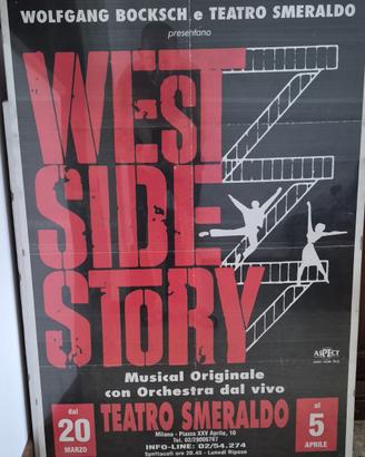 POSTER / LOCANDINA WEST SIDE STORY teatro smeraldo
