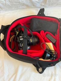 Nikon D3200 con vari accessori