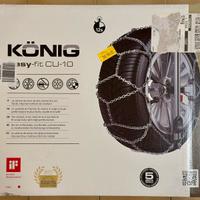 Catene KONING Easy Fit CU-10 montaggio in 12 sec.