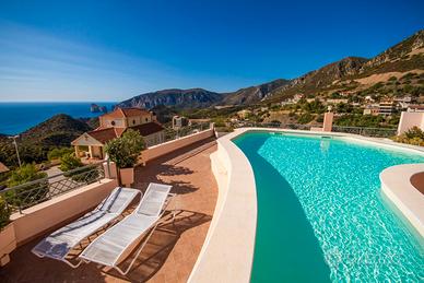 Nebida - Vista mare e piscina panoramica