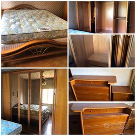 arredo per camera matrimoniale in legno di faggio