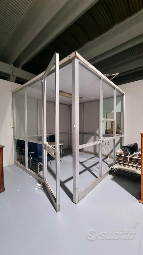 Box ufficio prefabbricato smontabile in alluminio