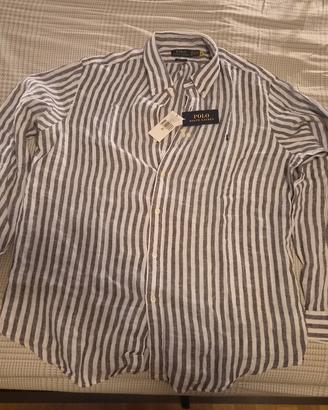 camicia lino Ralph Lauren Nuova