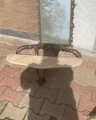 specchio con tavolino