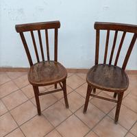 08 sedie vintage in legno