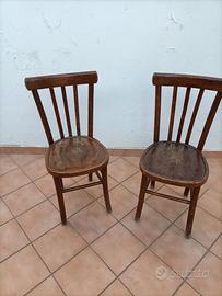 08 sedie vintage in legno