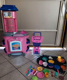Cucina giocattolo carrello e accessori