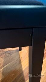 Panca Per Pianoforte GEWA Deluxe - Regolazione Altezza 48-57cm, Legno Massiccio, Velluto, Portata 2T - Foto 3