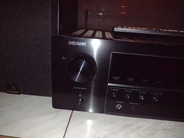 amplificatore Denon + casse + tablet Lenovo 