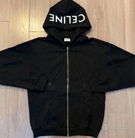 Felpa con cappuccio Celine nera