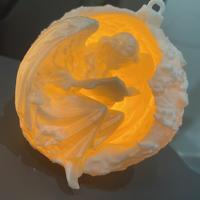 Pallina di natale alta 10 cm