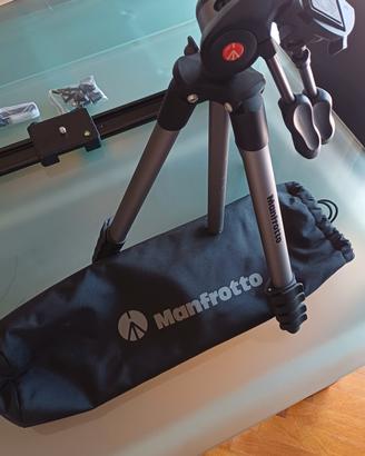 Treppiede Manfrotto + slider 60cm 