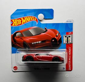 Hot Wheels Bugatti Chiron Rossa - Quarter Mile H..