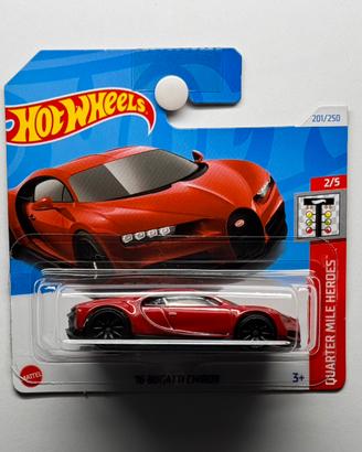 Hot Wheels Bugatti Chiron Rossa - Quarter Mile H..