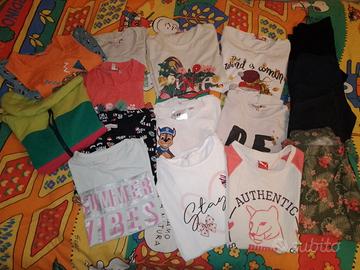 Lotto abbigliamento varie bambina 9-10 anni