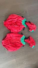 vestito per gemelline FRAGOLINA