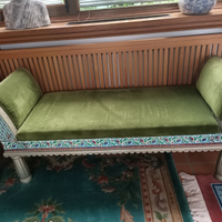 Divano lastra argento e smalti Mesopotamia