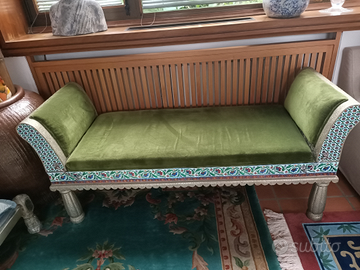 Divano lastra argento e smalti Mesopotamia