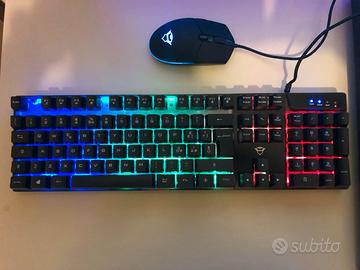 TASTIERA E MOUSE GXT GAMING RETROILLUMINATA