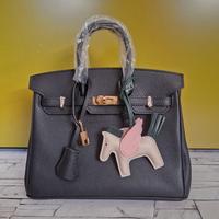 Borsa a Mano in vera pelle nera