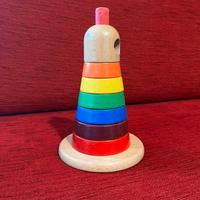 Torre colorata legno - Montessori