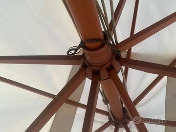 Ombrellone da giardino grande-struttura in legno