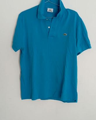 Polo Lacoste blu L