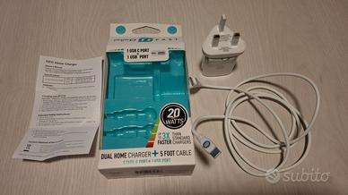 Caricabatteria presa UK inglese e 2 uscite USB, 20