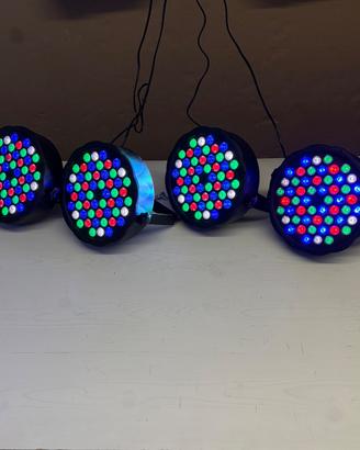 4 fari PAR LED RGBW 54 DMX